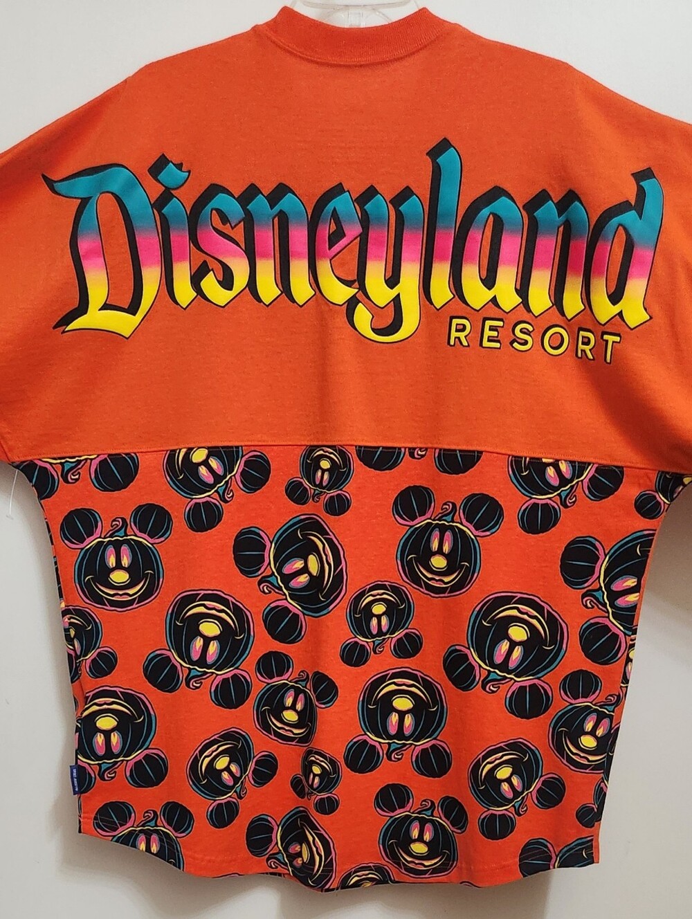 **NEW** Disneyland Halloween Mickey Mouse Pumpkin Jack-O-Lantern Spirit Jersey